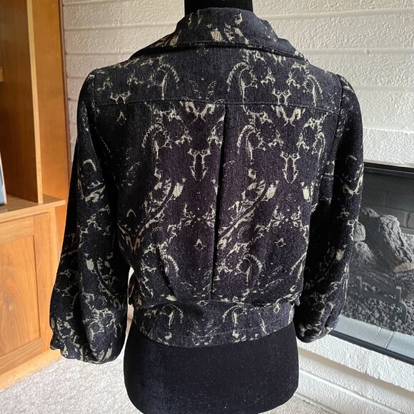FREE PEOPLE Mystic Brocade Cropped Jacket Size 8 - Picture 9 of 10